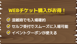 WEBチケット購入がお得！